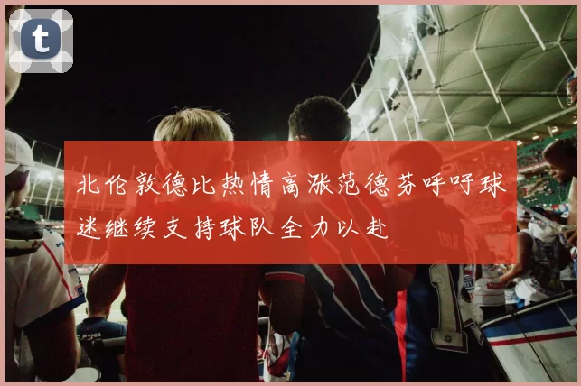 北伦敦德比热情高涨范德芬呼吁球迷继续支持球队全力以赴